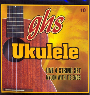 Struny na sopránové i koncertní ukulele GHS 10 D ladění