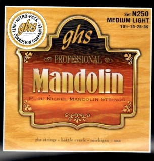 Sada strun na mandolínu GHS N250  Medium Light