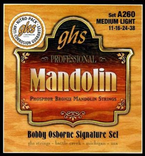 Sada strun na mandolínu GHS A260 Medium Light