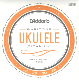 Sada strun na baryton ukulele D´ADDARIO EJ87B Titanium DGBE