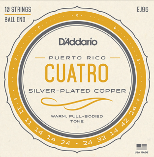 Struny na 10. strunní Cuatro D´ADDARIO EJ96