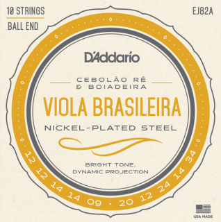 Struny na 10. strunní Viola Brasileira D´ADDARIO EJ82A