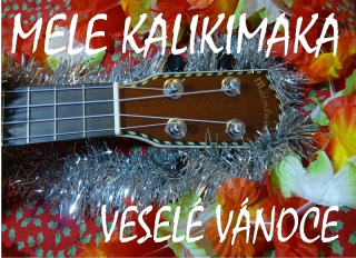Ukulele vánoční přání