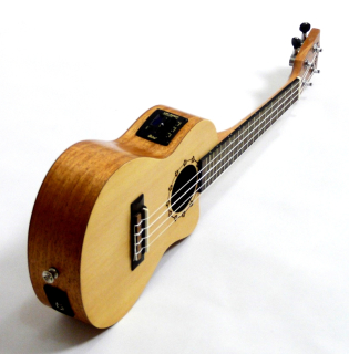Koncertní elektroakustické ukulele U-LSPLMH-CE-C Smrk a mahagon