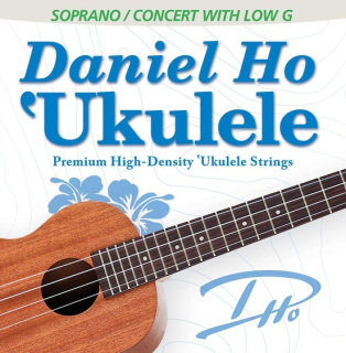 Struny na soprano nebo koncertní ukulele Daniel Ho- Hluboké G