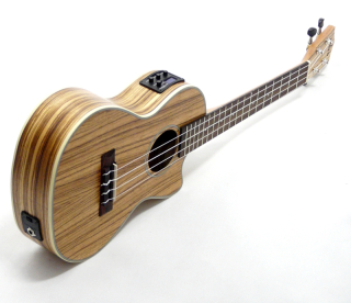 Tenor elektroakustické ukulele Koki´o U-LZWLZW-T-EQ Zebrano