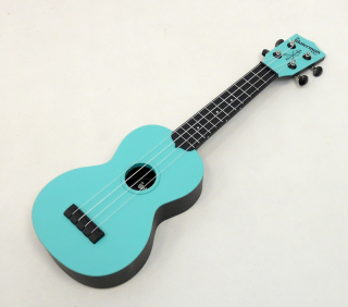 Sopránové ukulele KALA KA-SWG-BL Svítící modrý Waterman